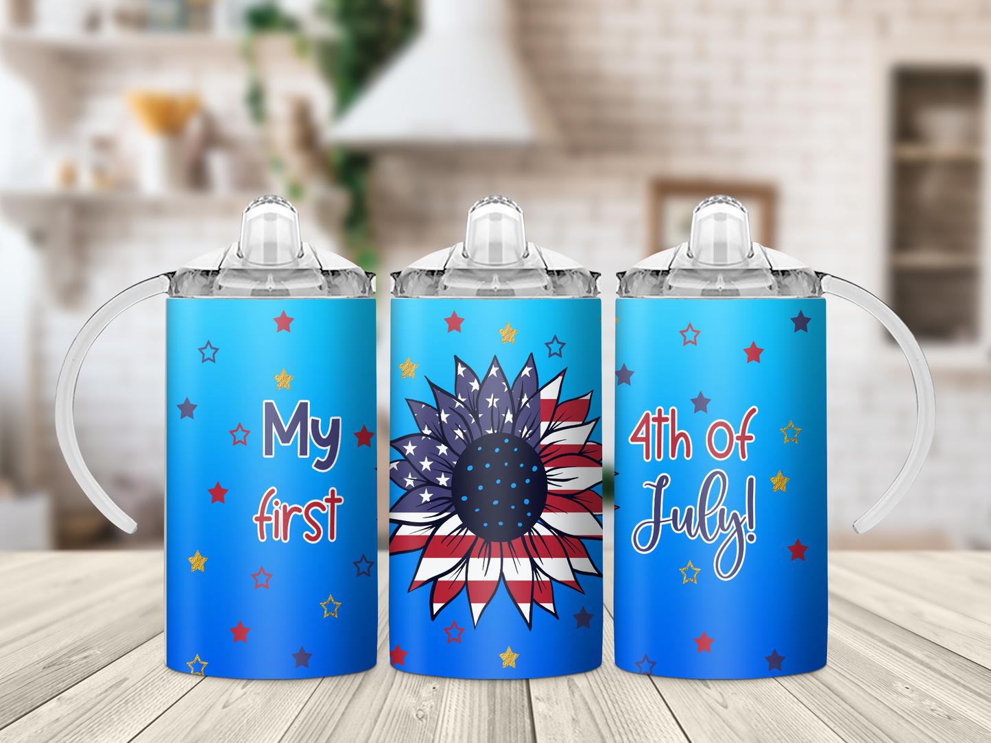 My First 4th Of July Sippy Cup Tumbler Blue/Boy