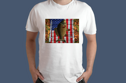 American Flag Fishing T-Shirt