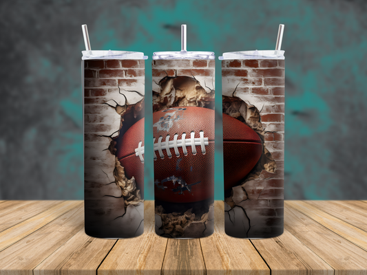 Football (Brick Wall) Tumbler