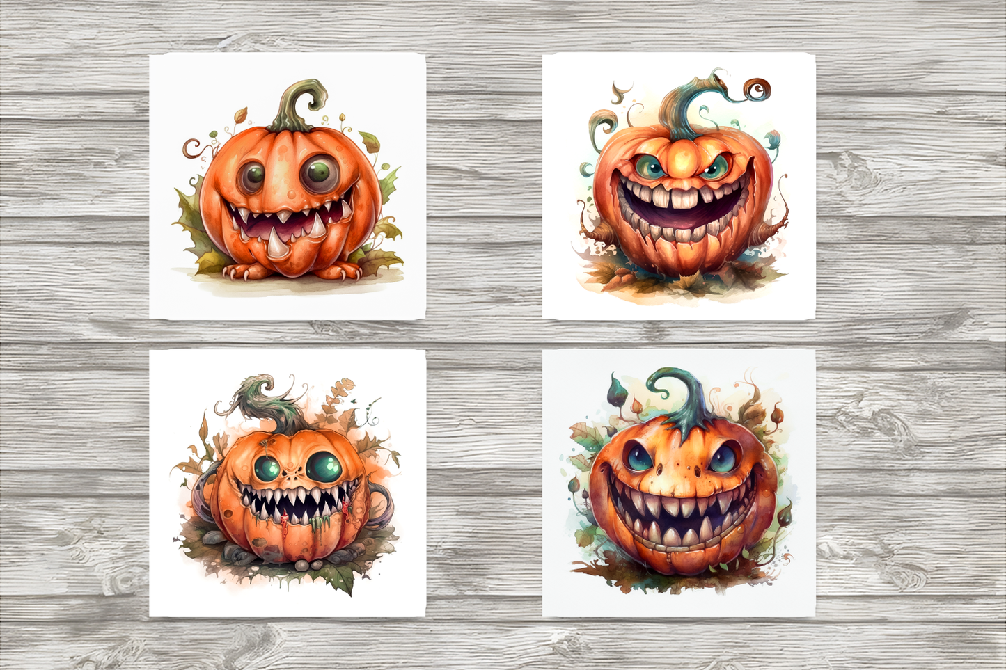 Halloween Funny Pumpkin Coasters