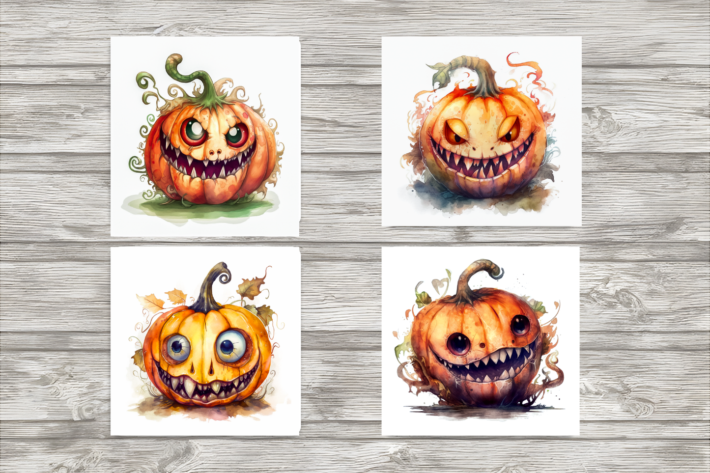 Halloween Funny Pumpkin Coasters