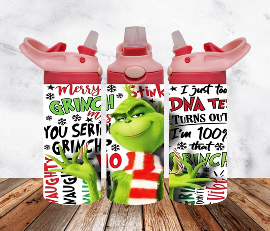 Grinch Flip Top Tumbler