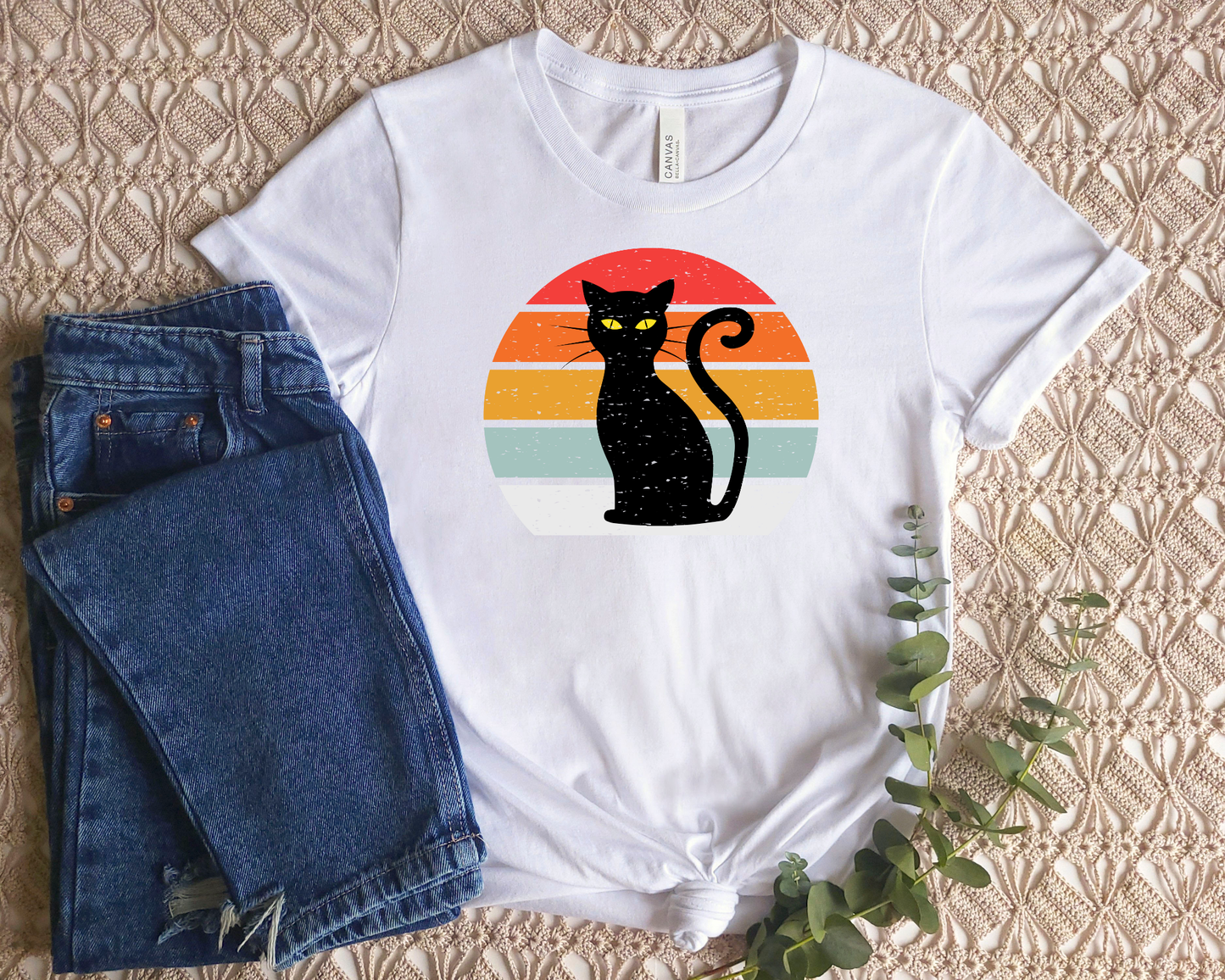 Halloween Black Cat T-Shirt