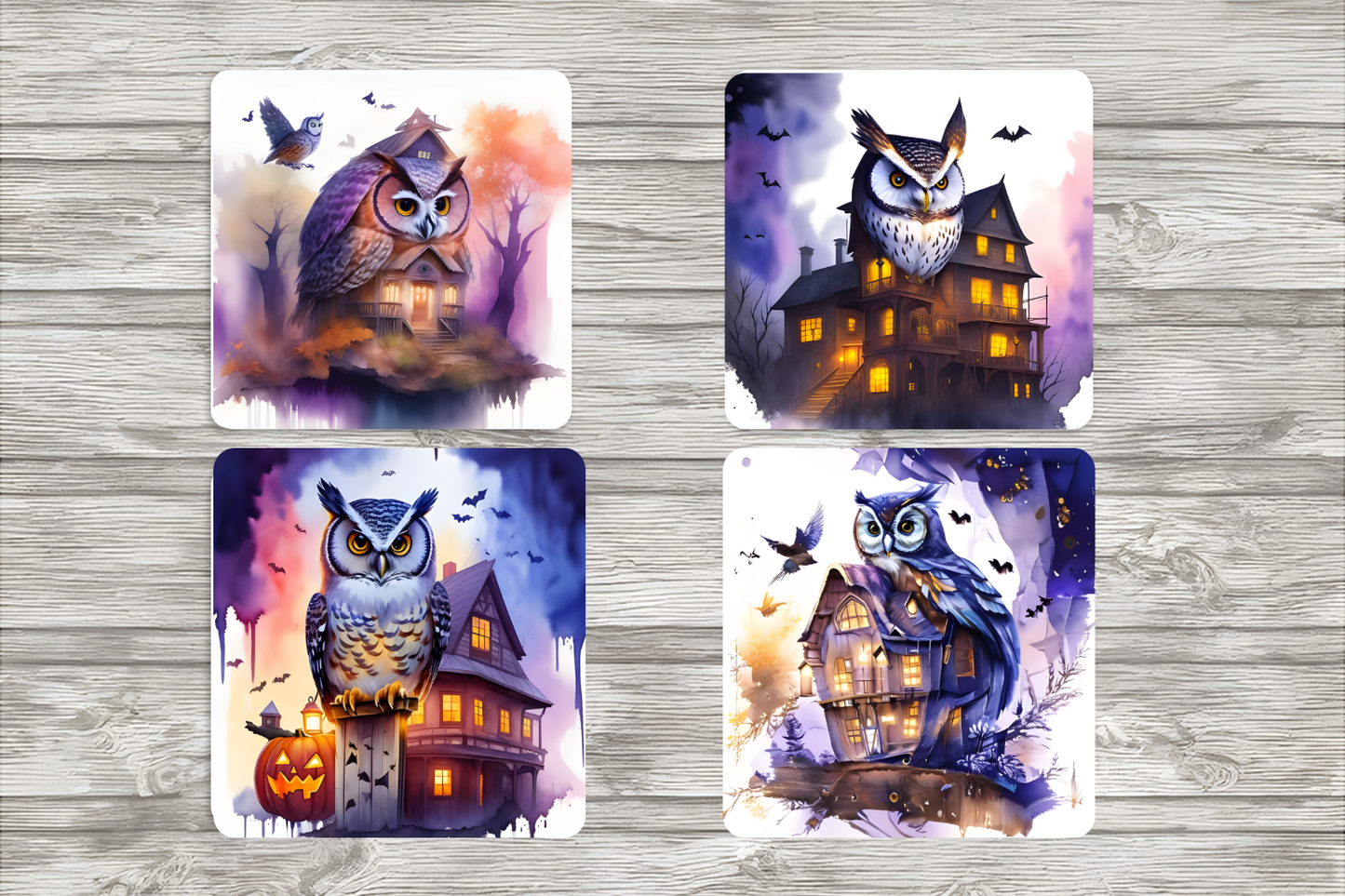 Halloween Owl Coasters