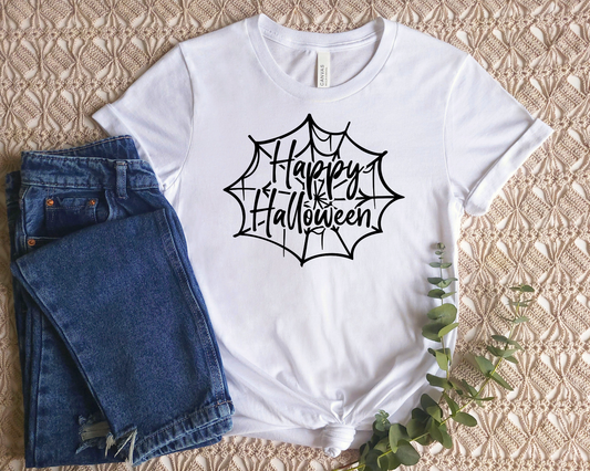 Halloween Spider Web T-Shirt