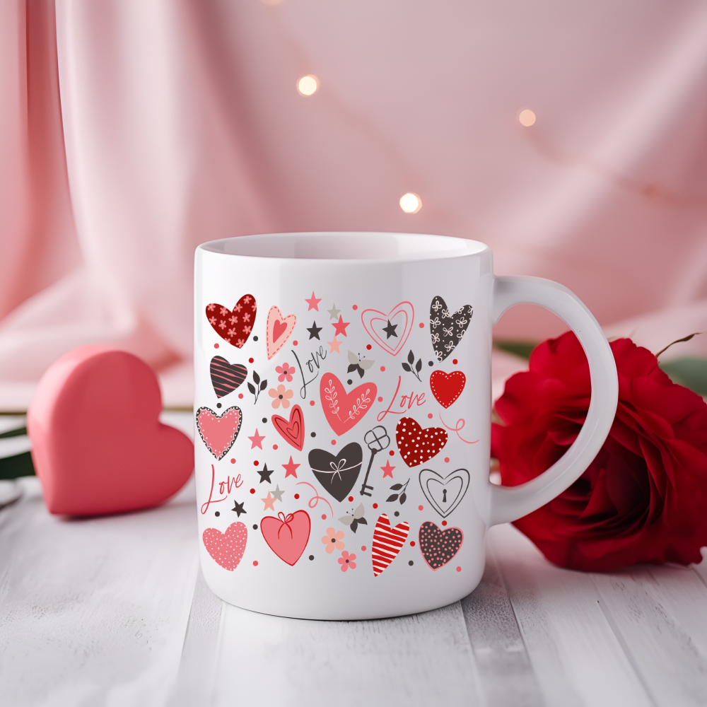Valentine Hearts Mug