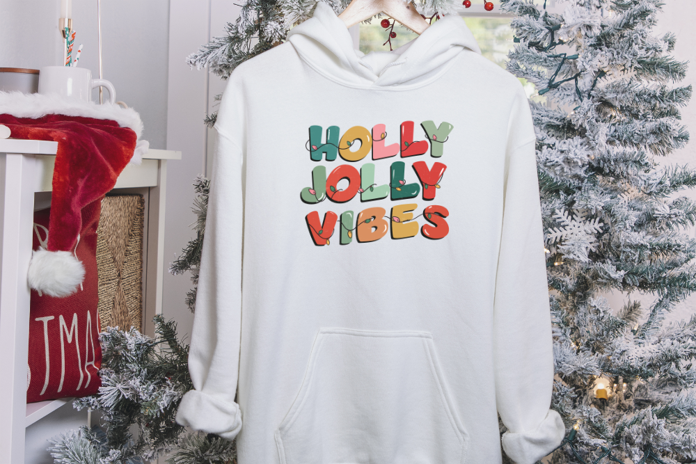 Holly Jolly Vibes Hoodie