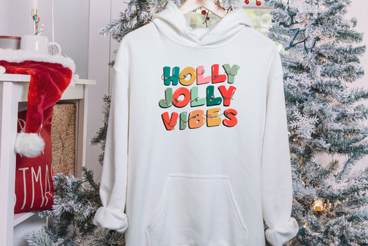 Holly Jolly Vibes Hoodie