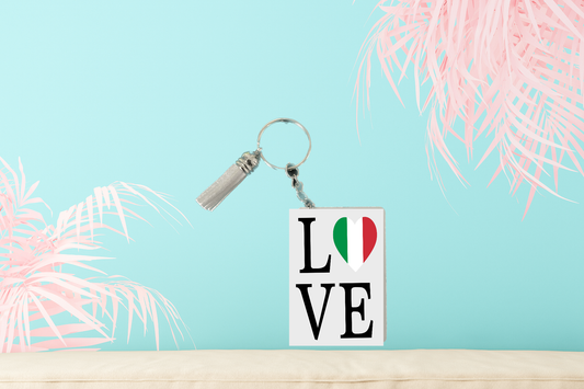 Italy LOVE Keychain