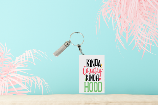 Kinda Country Kinda Hook Keychain