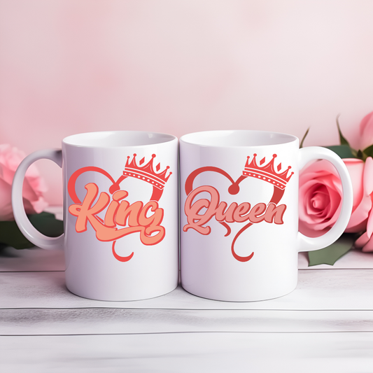 King/Queen Couples Mug Set