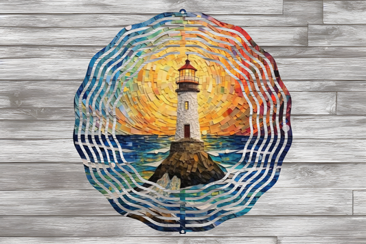 Lighthouse Wind Spinner