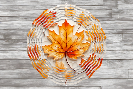 Fall/Autumn Maple Leaves Wind Spinner