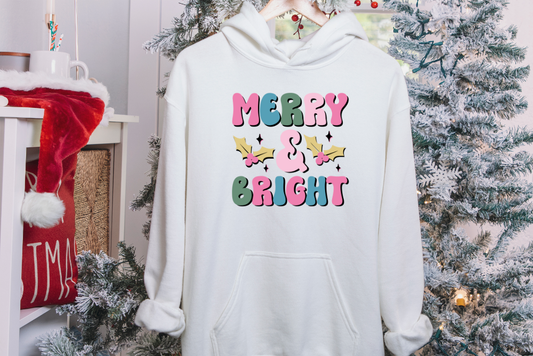 Retro Merry & Bright Hoodie