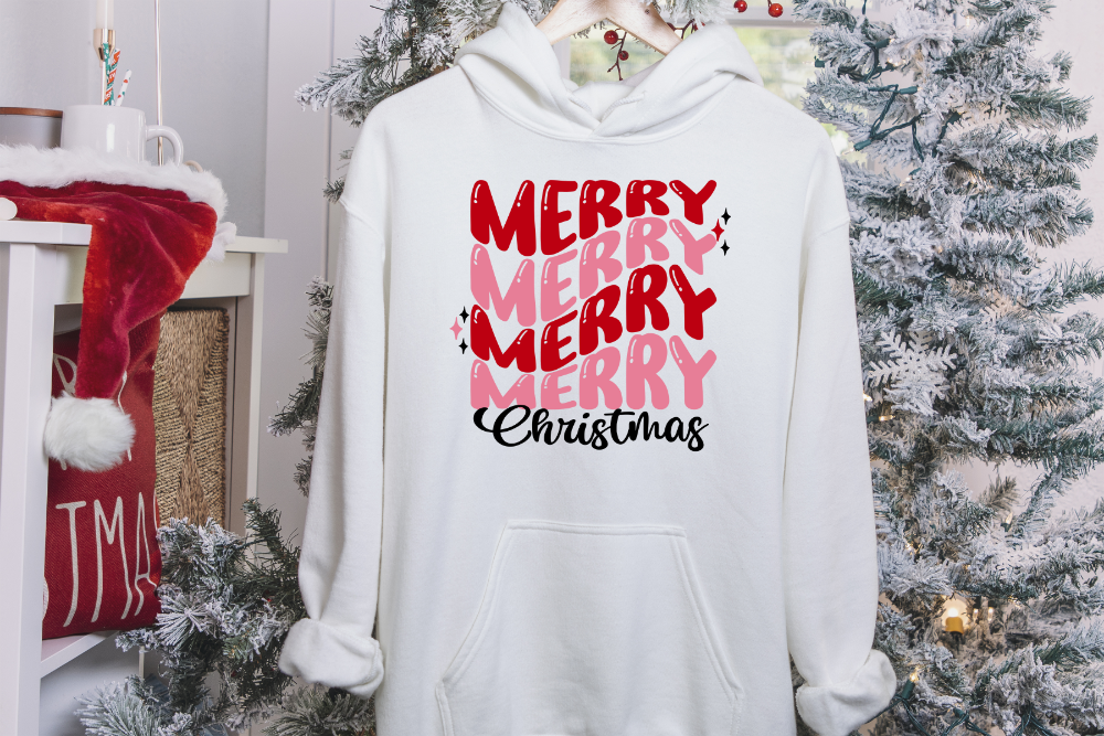 Retro Merry Christmas Hoodie