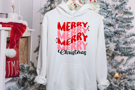 Retro Merry Christmas Hoodie