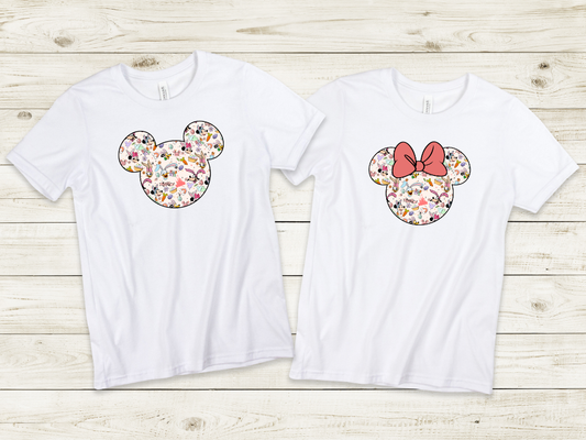 Mickey/Minnie Easter Face and Ears Shirt