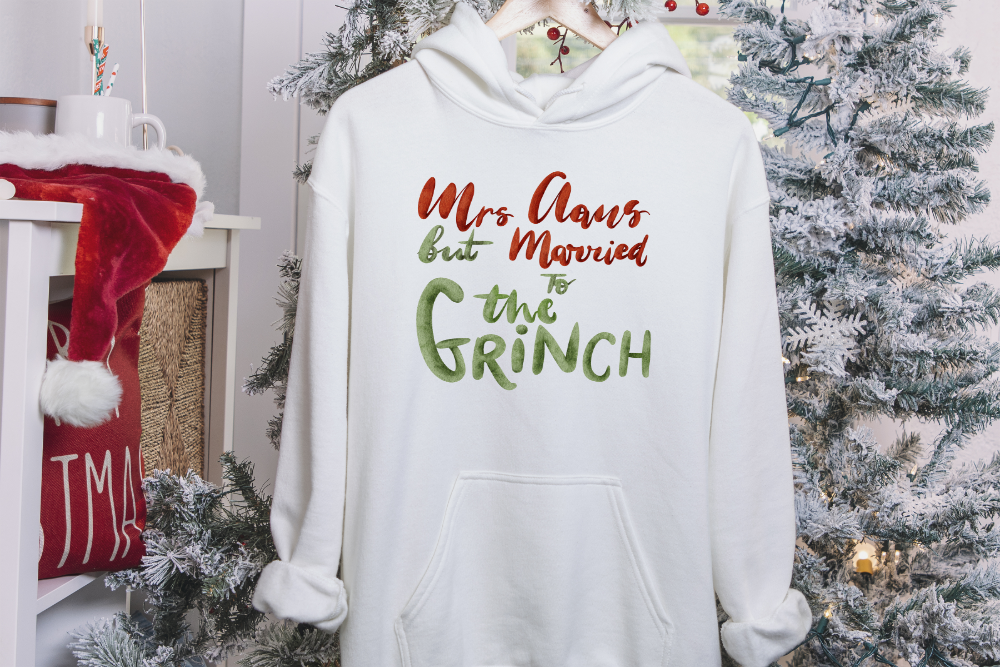Mrs. Claus But Married To The Grinch Hoodie