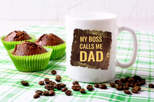 My Boss Calls Me Dad Mug