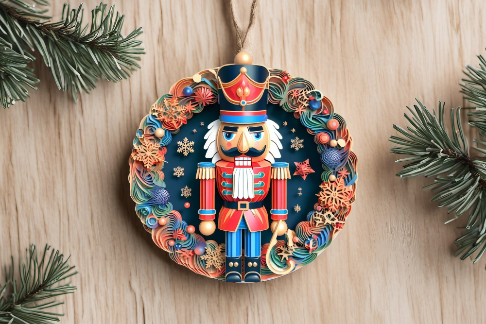 3D Nutcracker Ornament