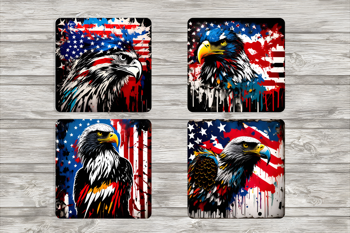 Patriotic/ American Eagle Coasters