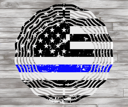 Law Enforcement Wind Spinner