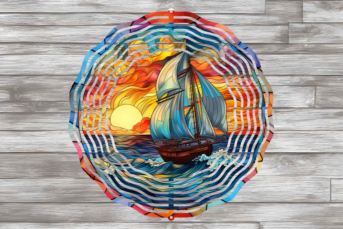 Sailboat Wind Spinner