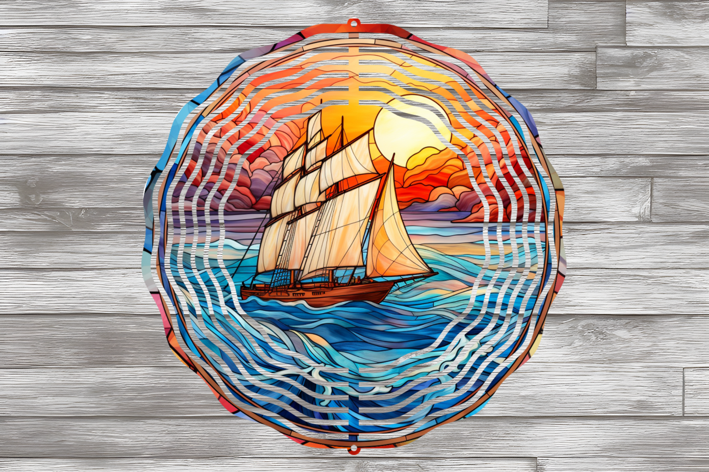 Sailboat Wind Spinner