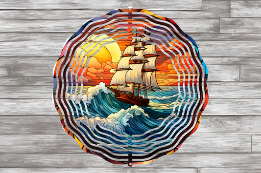 Sailboat Wind Spinner