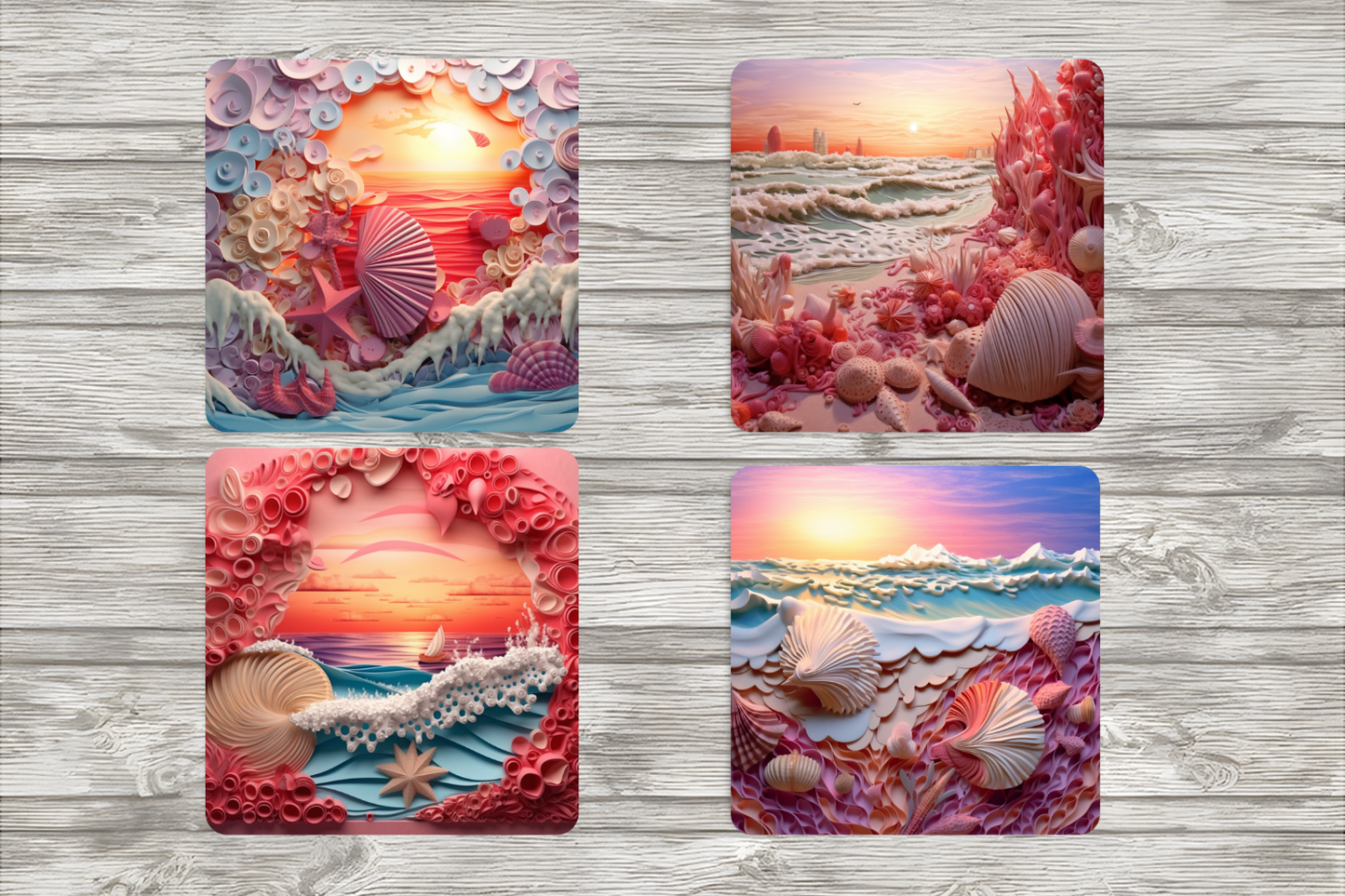 Beach Scenery Coasters