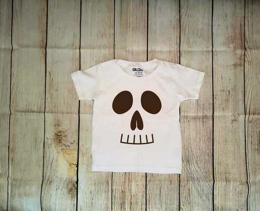 Halloween Skull Face Toddler T-Shirt