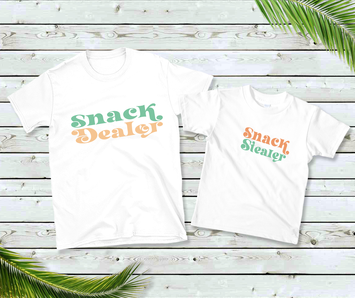 Daddy & Me Snack Dealer/Snack Stealer T-Shirt Set