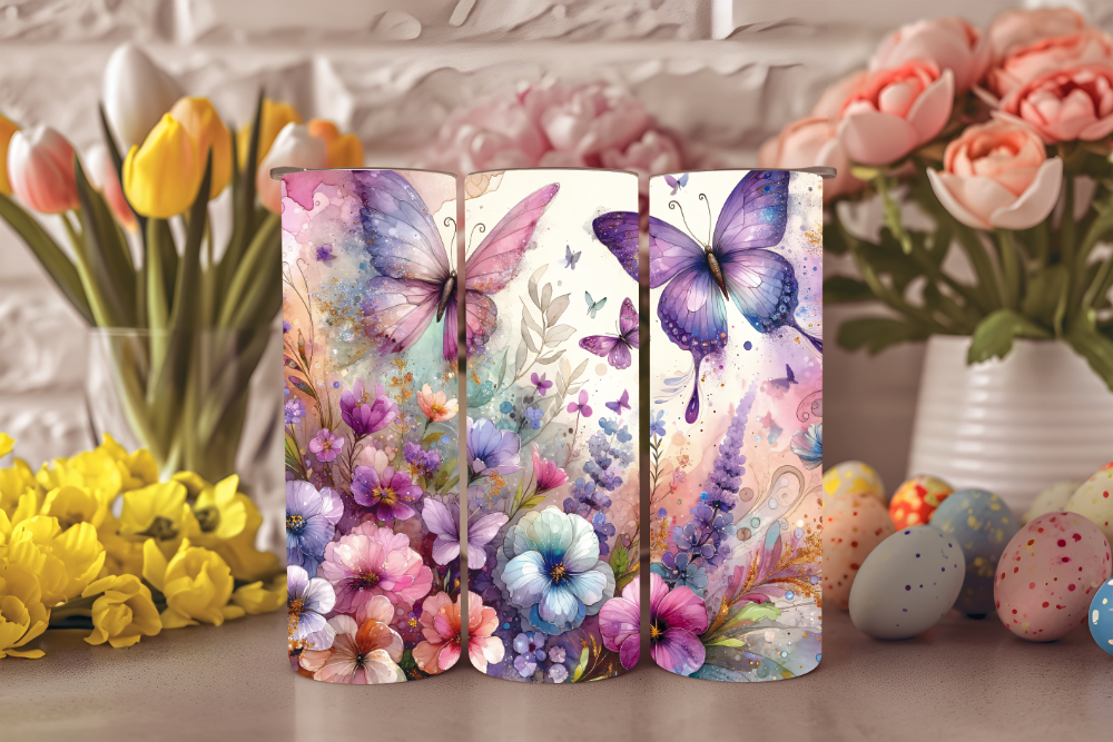 Spring Flower Tumblers