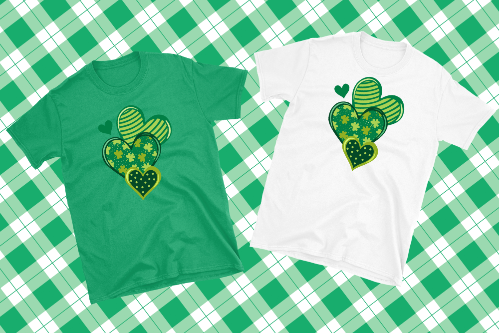 St Patrick's Day Hearts Shirt