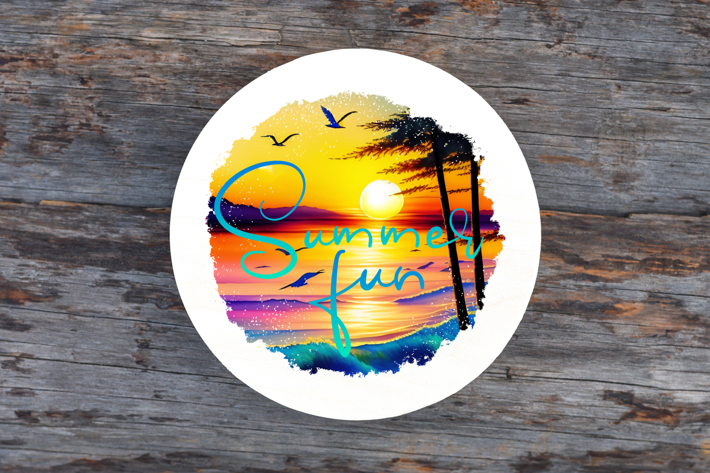 Summer Fun Round Sign