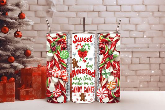 Sweet But Twisted Christmas Tumbler