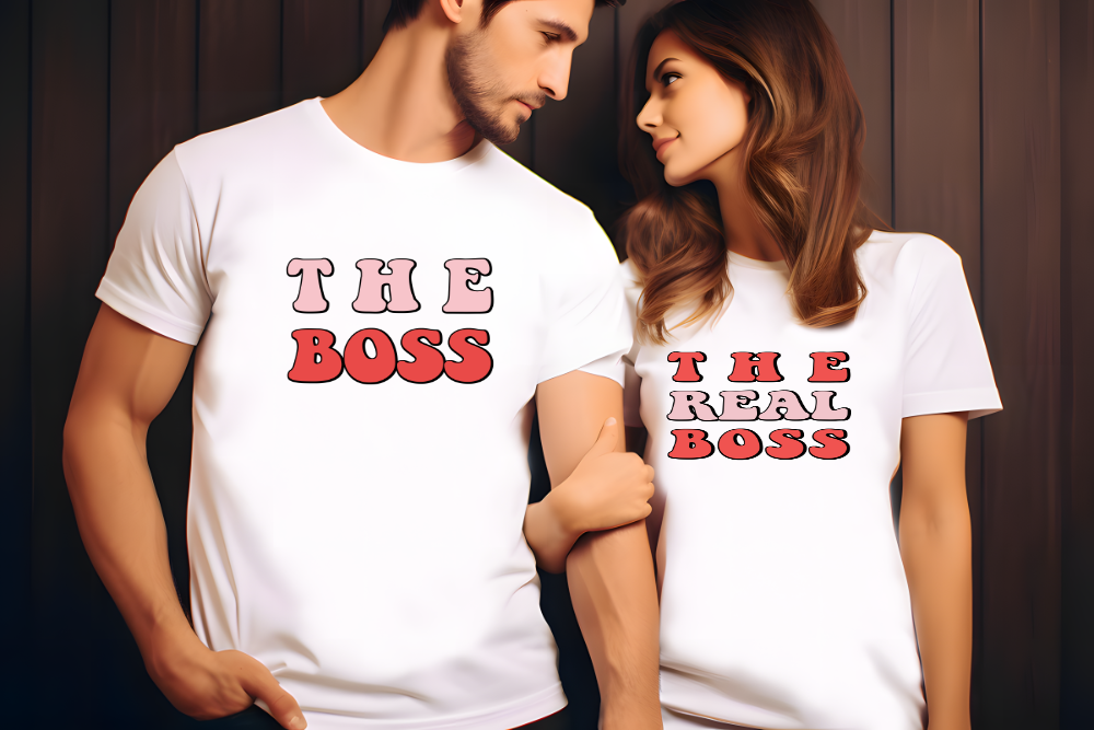 The Boss/The Real Boss Couples Shirt