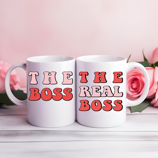 The Boss/The Real Boss Couples Mug