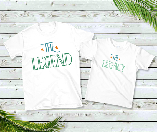 Daddy & Me- The Legend/ The Legacy T-Shirt Set