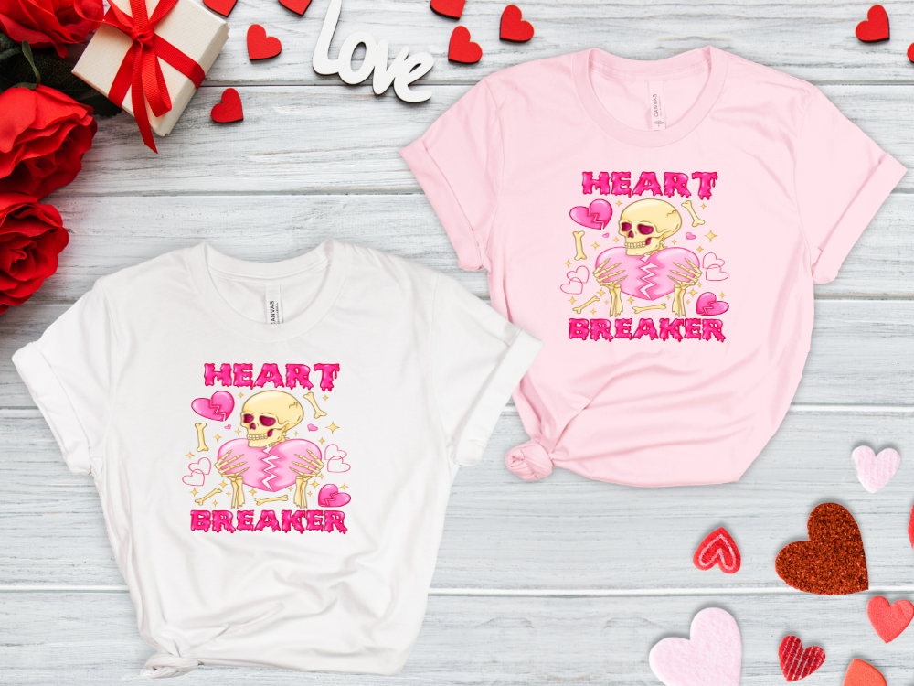 Valentine Skeleton Heart Breaker Shirt