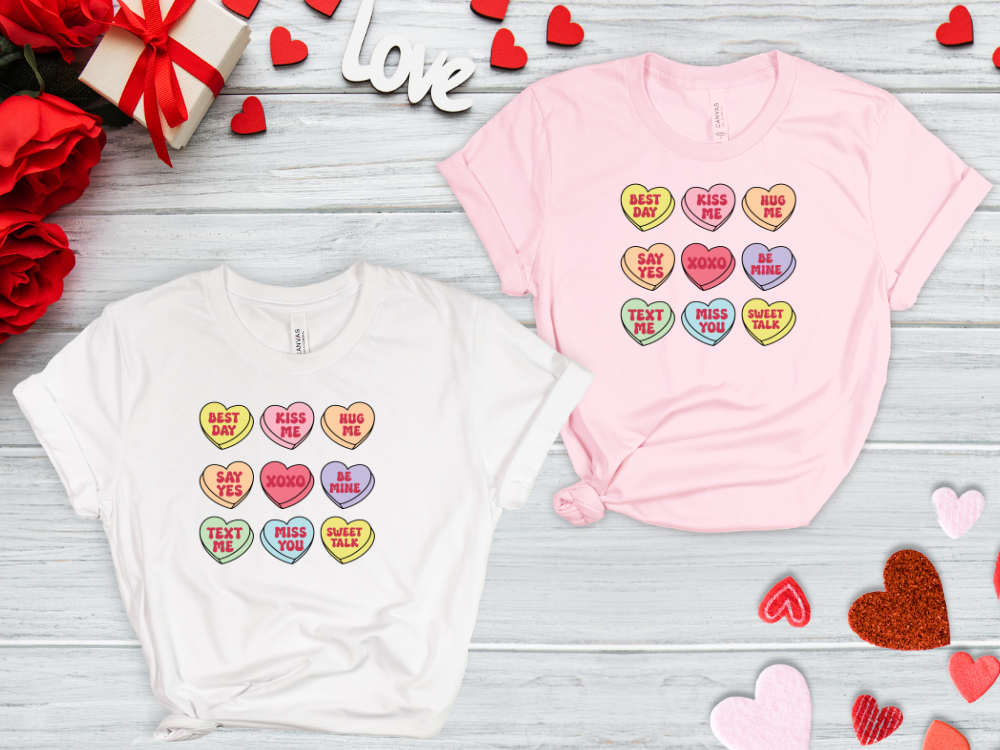 Valentine Candy Hearts Shirt