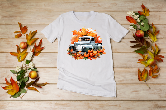 Vintage Fall Farmhouse Truck T-Shirt