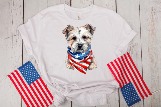 4th of July- Patriotic Yorkie T-Shirt