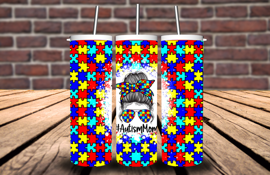 Autism Mom Tumbler