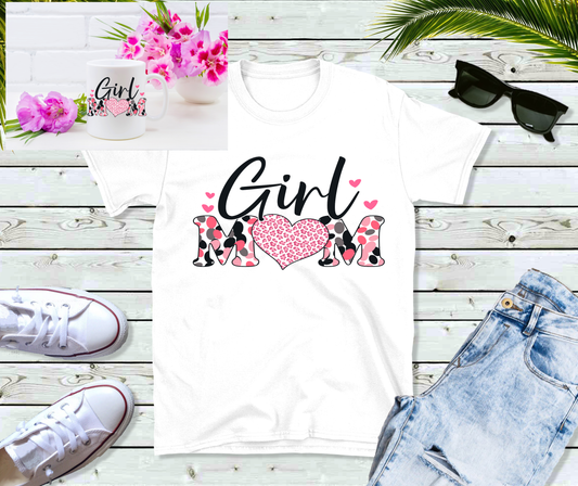 Girl Mom T-Shirt and Mug set