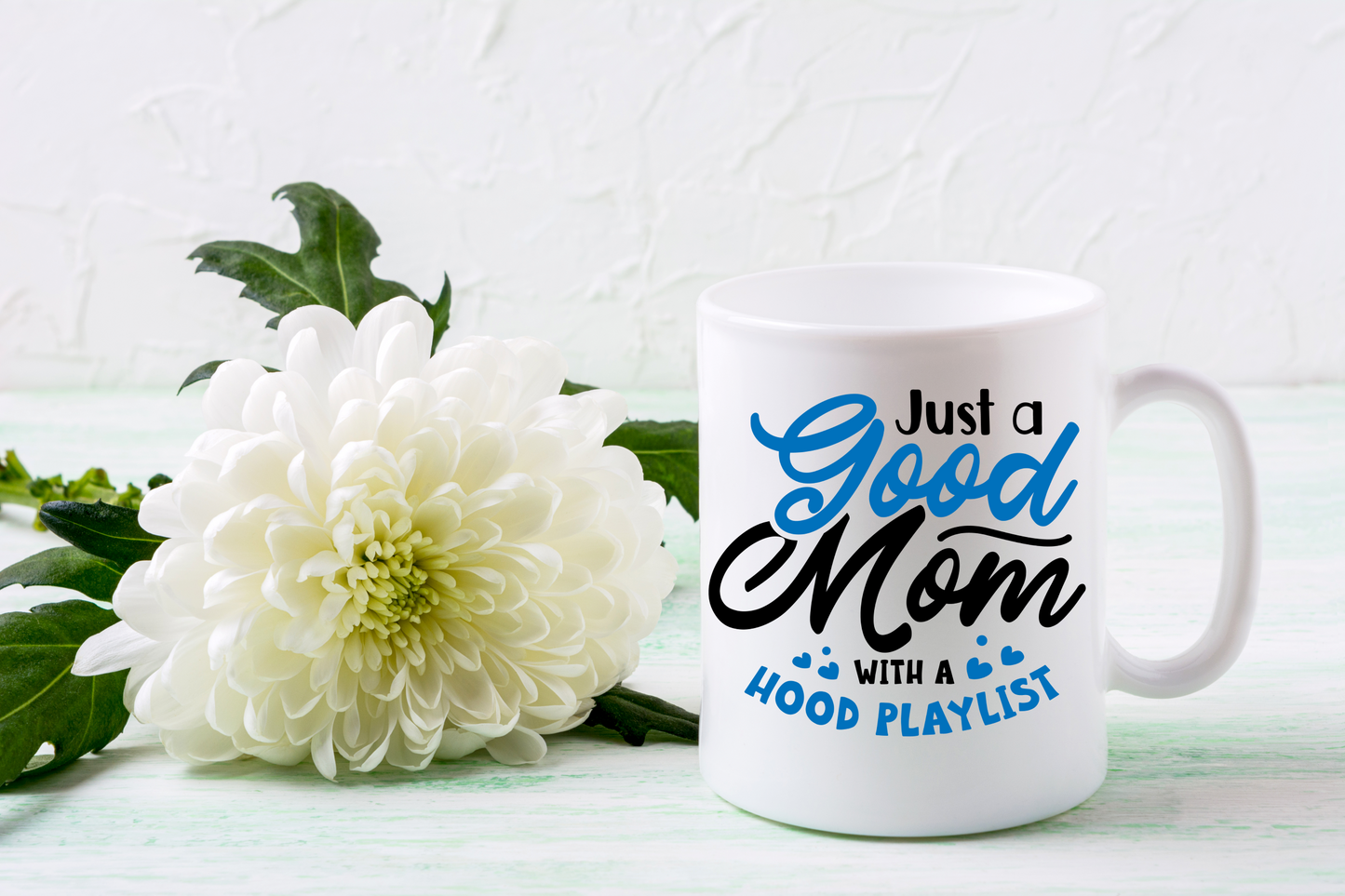 Good Mom Hood Playlist Coffee Mug