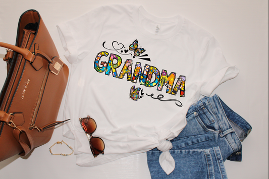 Grandma Butterfly T-Shirt