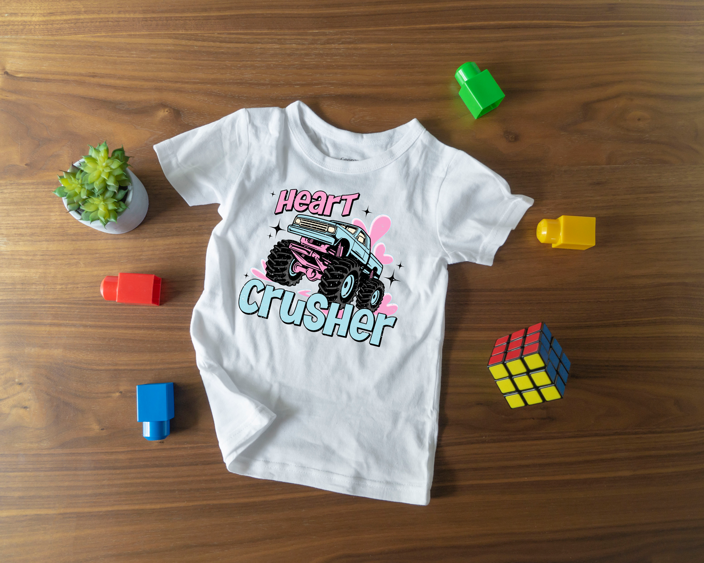 Heart Crusher Truck Toddler T-shirt/Onesie